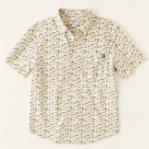 Y2K coastal fisherman aesthetic button down